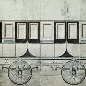 Passenger Carriage, c. 1840 (pen with wash on paper)