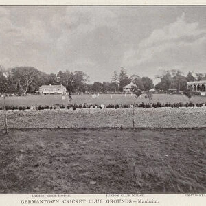 Philadelphia: Germantown Cricket Club Grounds, Manheim (b / w photo)