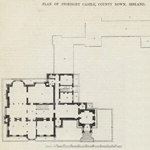 Plan of Stormont Castle, County Down, Ireland (engraving)