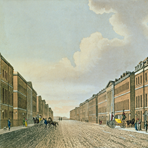 Portland Place, c. 1812 (coloured aquatint)