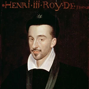 Portrait of Henri III (1551-89) (oil on panel)