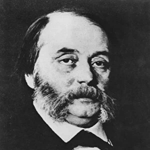 Portrait of Ivan Gontcharov (b / w photo)