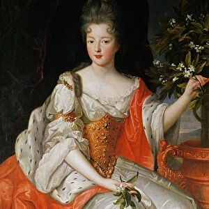 Portrait of Louise-Francoise de Bourbon (1673-1743) late 17th century (oil on canvas)