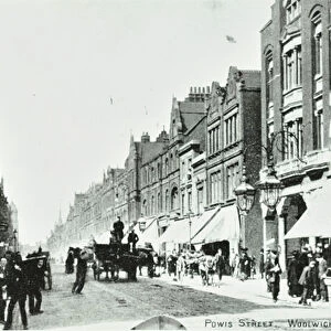 Powis Street, Woolwich: general view, 1890 (b / w photo)