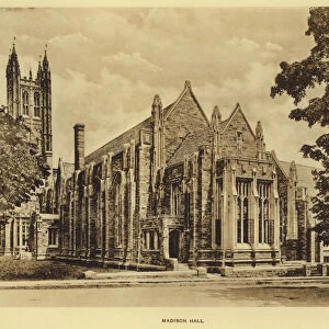 Princeton University: Madison Hall (b / w photo)