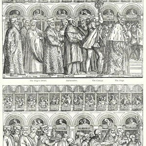 The procession of the Doge (engraving)