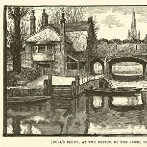 Pulls Ferry, at the bottom of the close, Norwich (engraving)