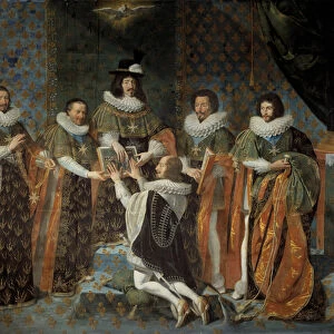 Reception by Louis XIII (1601-1643) of Henri II of Orleans