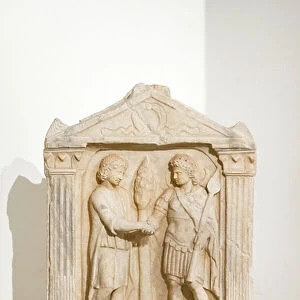 Relief with a dedication to Aglibol and Malakbel, 235-236 AD (marble)