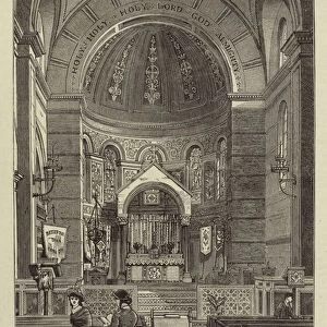 Ritualism in Manchester, the Chancel of St John the Evangelist, Miles Platting (engraving)