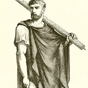 Roman Lictor carrying the Fasces (engraving)
