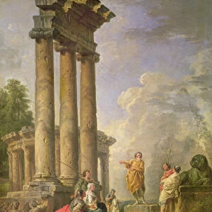 Ruins with Saint Paul preaching, 1735 (oil on canvas)