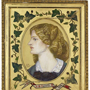 Ruth Herbert, 1858 (watercolour and bodycolour over graphite with gold paint)