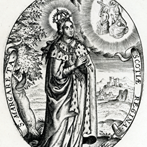 Saint Margaret, Queen of Scotland, c. 1618 (engraving)