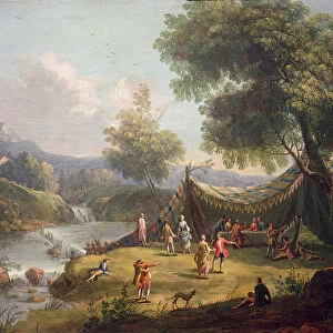 The Seasons - Spring (oil on canvas) (see also 362343-362345)