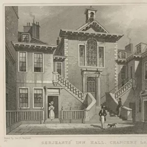 Serjeants Inn Hall, Chancery Lane, London (engraving)