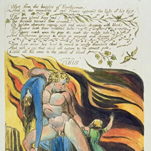Shot from the heights... plate 17 from Europe, A Prophecy, 1794