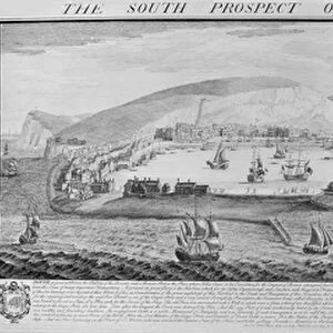 The South Prospect of Dover in the County of Kent, 1739 (engraving)
