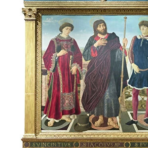 St Vincent, st James and st Eustace, 1466-67, (oil on wood)