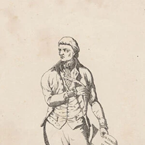 Statue of Jefferson, litho by David Michelin, 1840 (litho)