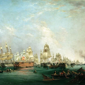Surrender of the Santissima Trinidad to Neptune, The Battle of Trafalgar, 3pm