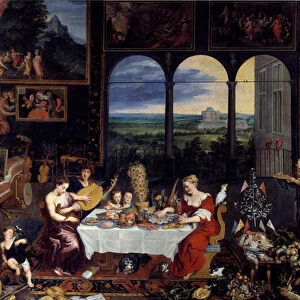 Taste, Hearing and Touch, 1618 (oil on panel)