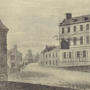 "The Christopher Inn at Eaton in Buckinghamshire"(gravure)