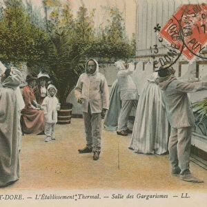 Thermal springs, Le Mont Dore, France. Postcard sent in 1913