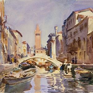 Venetian Canal, 1913 (w / c and graphite on off-white wove paper)
