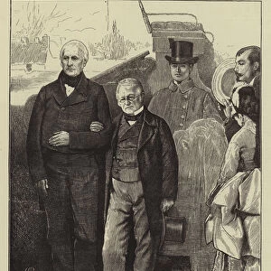 Two Veteran French Statesmen, M M Thiers and Guizot (engraving)