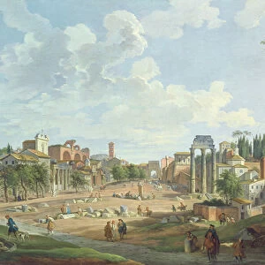 View of the Roman Forum, 1747 (oil on canvas)