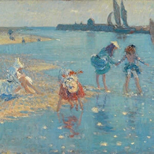 Walberswick, Children Paddling, 1891 (oil on canvas)