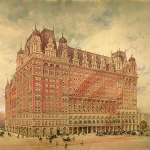 The Waldorf Astoria Hotel, 1896 (w / c on paper)