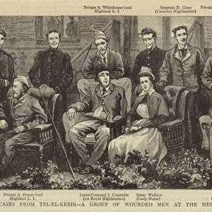 Some of the Worst Cases from Tel el Kebir, a Group of Wounded Men at the Herbert Hospital, Woolwich (engraving)