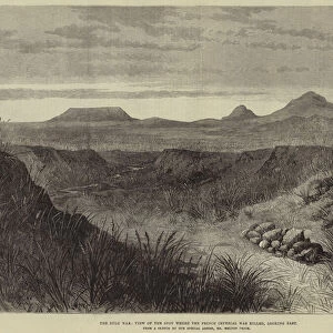 The Zulu War, View of the Spot where the Prince Imperial was killed, looking East (engraving)