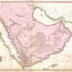 1818, Pinkerton Map of Arabia and the Persian Gulf, John Pinkerton, 1758 - 1826