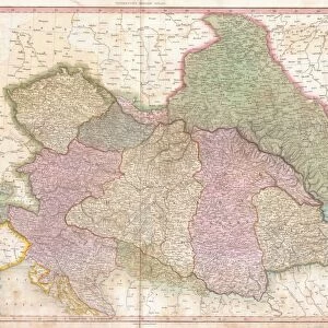 1818, Pinkerton Map of the Austrian Empire, John Pinkerton, 1758 - 1826, Scottish antiquarian
