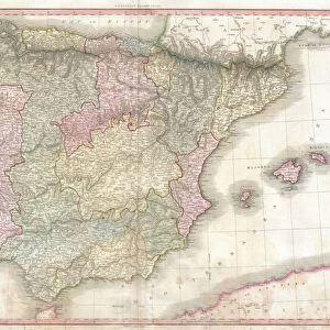 1818, Pinkerton Map of Spain and Portugal, John Pinkerton, 1758 - 1826, Scottish antiquarian