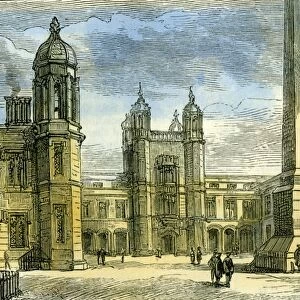 Aberdeen, Marichal College Exterior of the Quadrangle, 1885, UK