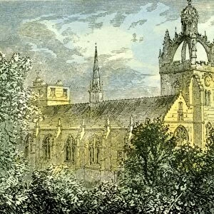 Aberdeen, UK, Kings College, exterior, 1885