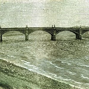 Aberdeen, UK, Victoria Bridge across the Dee, 1885