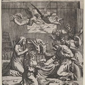 Adoration Shepherds ca 1500-1550 Engraving