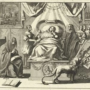 Allegory position William III savior fatherland