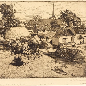 Auguste Lepa┼íre (French, 1849 - 1918), View of St. -Jean-de-Mont, Vendee (Vue de St