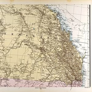 Australia Map Gotha, Justus Perthes, 1872, Atlas
