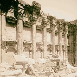 Baalbek Interior Temple Bacchus 1900 Lebanon