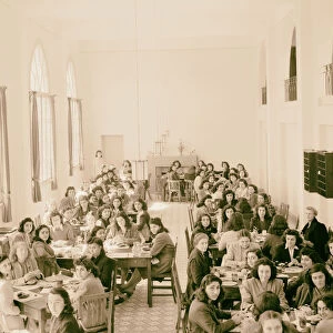 Beirut Junior Girls College dining hall interior