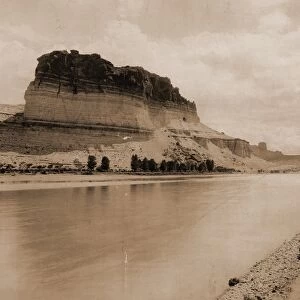 Bluffs of the Green River, Wyoming, Jackson, William Henry, 1843-1942, Rivers, Rock