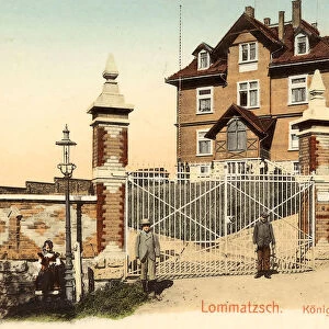 Buildings Lommatzsch Gates Saxony 1903 Landkreis MeiBen