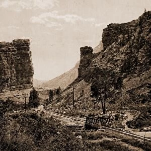 Castle Gate, Utah, Jackson, William Henry, 1843-1942, Rock formations, United States